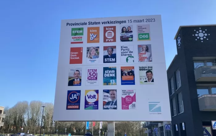 Verkiezingen zonder verkiezingsborden?
